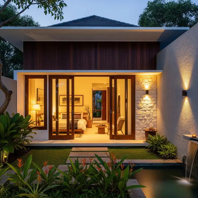 9 Inspirasi Rumah 1 Lantai dengan Vibes Tropical dan Nuansa Hangat, Solusi Hunian Asri