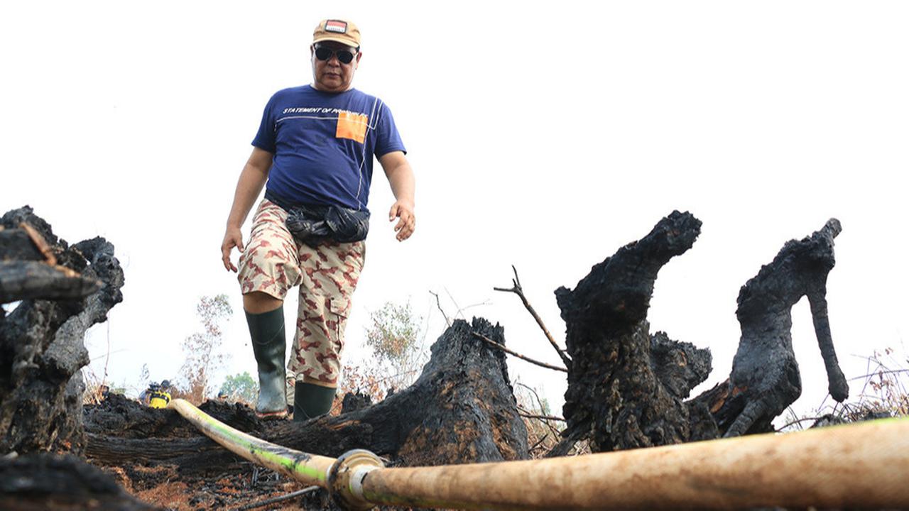 Gubernur Kalimantan Selatan, Sahbirin Noor atau Paman Birin Karhutla