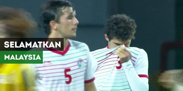 VIDEO: Gol Bunuh Diri yang Selamatkan Malaysia dari Kekalahan di Piala AFC U-19