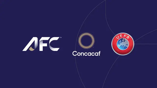 AFC, CONCACAF, dan UEFA