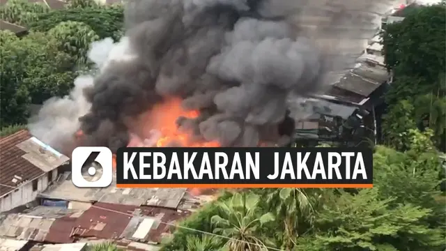 VIDEO: Kebakaran Permukiman di Belakang Mall Sency Akibat Korsleting Listrik