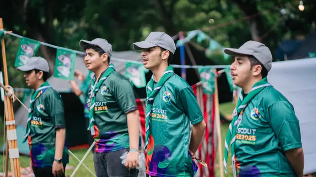 Delegasi asal Arab Saudi  yang mengikuti World Muslim Scout Jamboree (WMSJ) 2025 di Cibubur, Jakarta. (Dok WMSJ 2025)