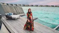 Maia Estianty saat liburan ke Maldives. (dok. Instagram @maiaestiantyreal/https://www.instagram.com/p/Bw54eFbF90h/Putu Elmira)