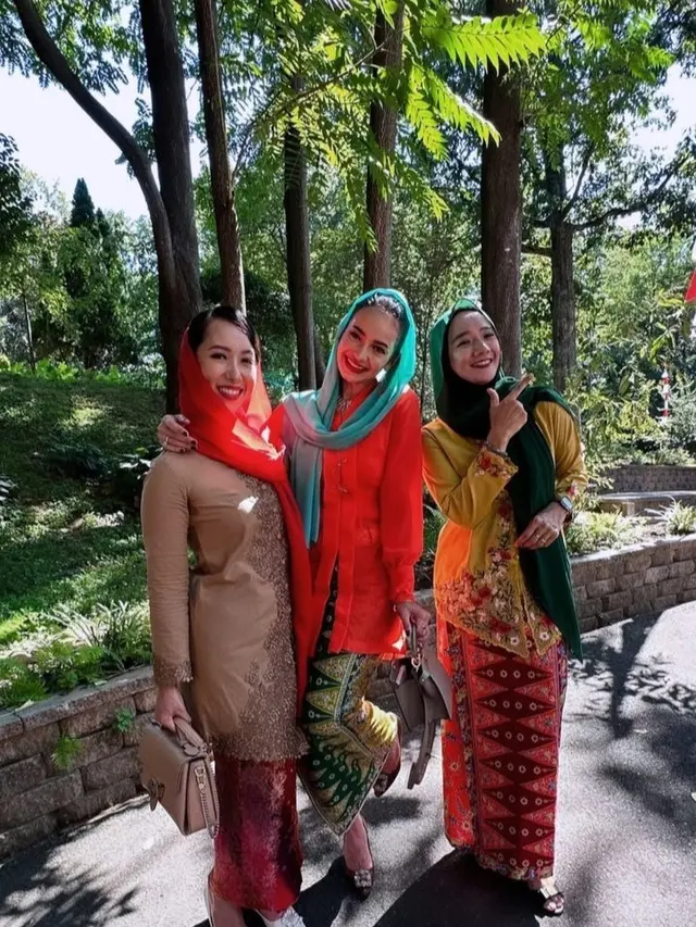 Enzy Storia rayakan 17 Agustus 2023 HUT RI-ke 78 di Washington D.C, Amerika Serikat (Foto: Instagram enzystoria)