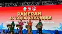 Kenakan Baju Bodo, Tri Tito Hadiri Acara Syukuran 46 Tahun Dekranas di Makassar
