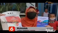 Tim Satgas Covid-19 Kecamatan Manyar, Kabupaten Gresik mengunjungi sejumlah desa pelosok untuk memberikan vaksin kepada warga dari rumah ke rumah, sasaran utamanya adalah lansia yang tidak bisa datang ke tempat vaksinasi.