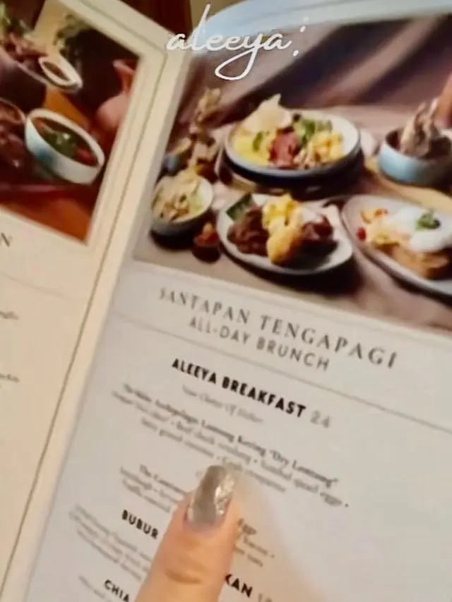 Daftar Menu Restoran Aleeya