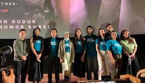 Acara Press Screnning dan Press Conference  Converence Film Musuh Dalam Selimut, Kuningan (29/12/2025) (Liputan6.com/Zikrah Nur Amalah)