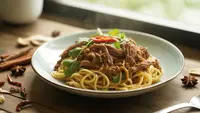 Resep Spaghetti Rendang Fusion yang Creamy dan Menggugah