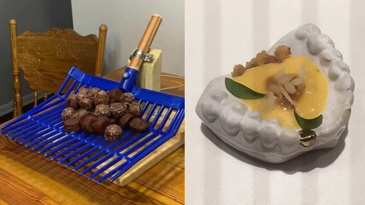 Penyajian Makanan Resto Mewah yang Nyeleneh Abis, Bikin Bingung