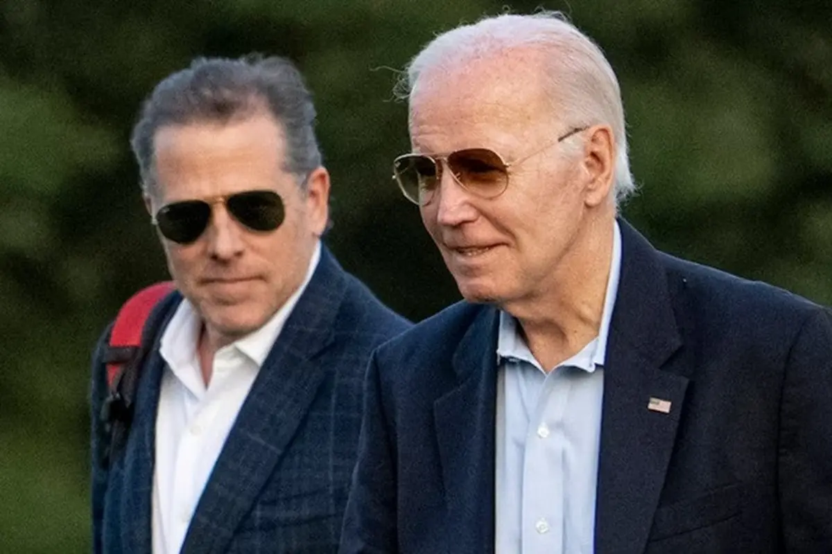 Presiden Amerika Serikat (AS) Joe Biden dan putranya Hunter Biden.