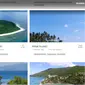 Tangkapan layar tawaran penjualan sejumlah pulau di situs online www.privateislandsonline.com.