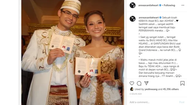 Ashraf Sinclair dan Bunga Citra Lestari (Foto: Instagram/@anneavantieheart)