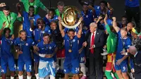 Chelsea resmi menyandang status juara Piala Dunia Antarklub untuk kedua kalinya. (TIMOTHY A. CLARY/AFP)