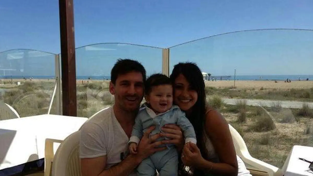 Lionel Messi dan Antonella Roccuzzo