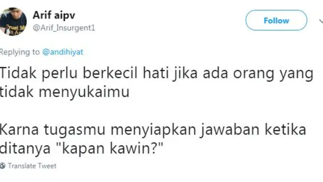 8 Cuitan 'Tidak Perlu Berkecil Hati' Ini Bikin Nyengir dan Mikir
