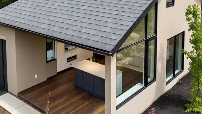 Desain Rumah Kecil Minimalis dengan Ruang Dapur Terbuka (Sumber: Meta AI)