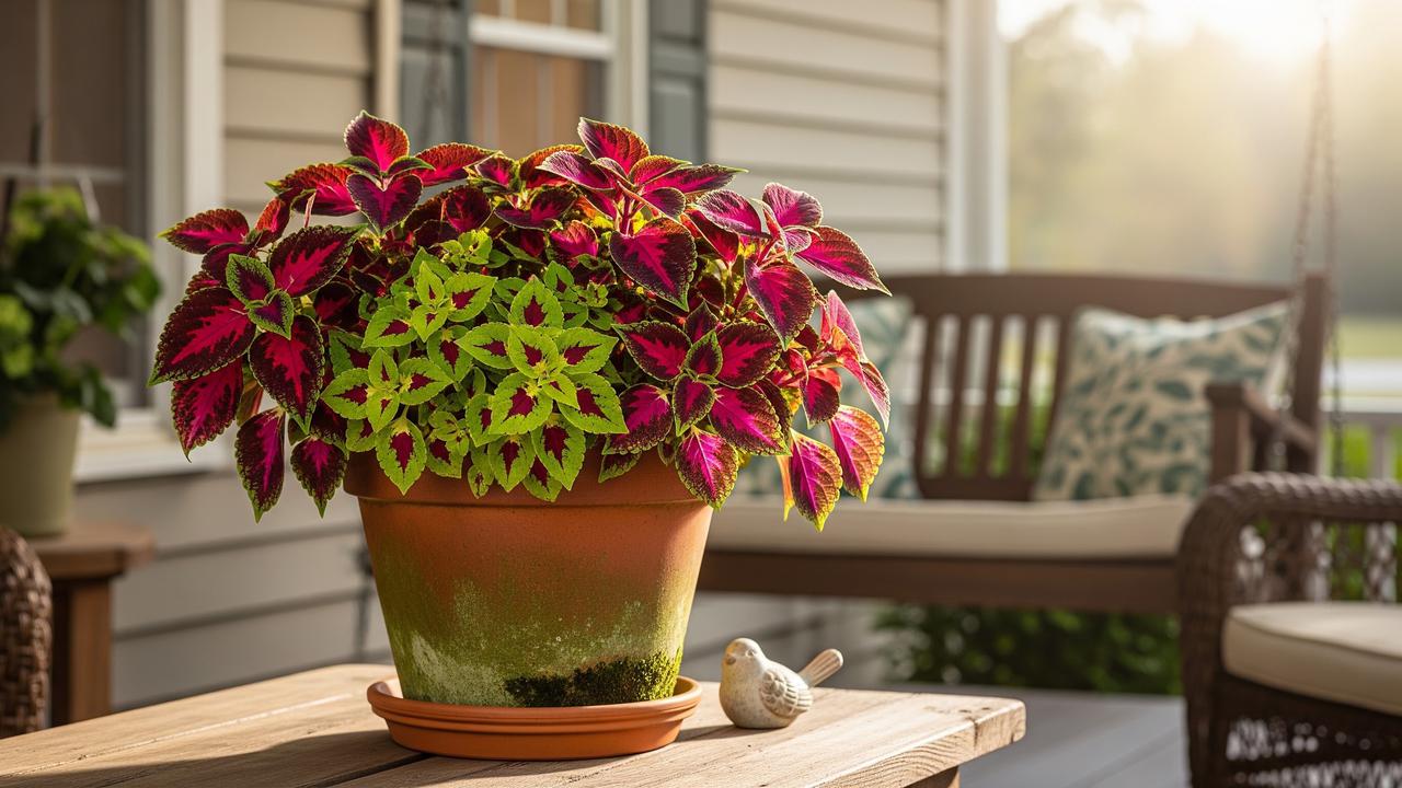 Tanaman Coleus (Miana)/AI Generated