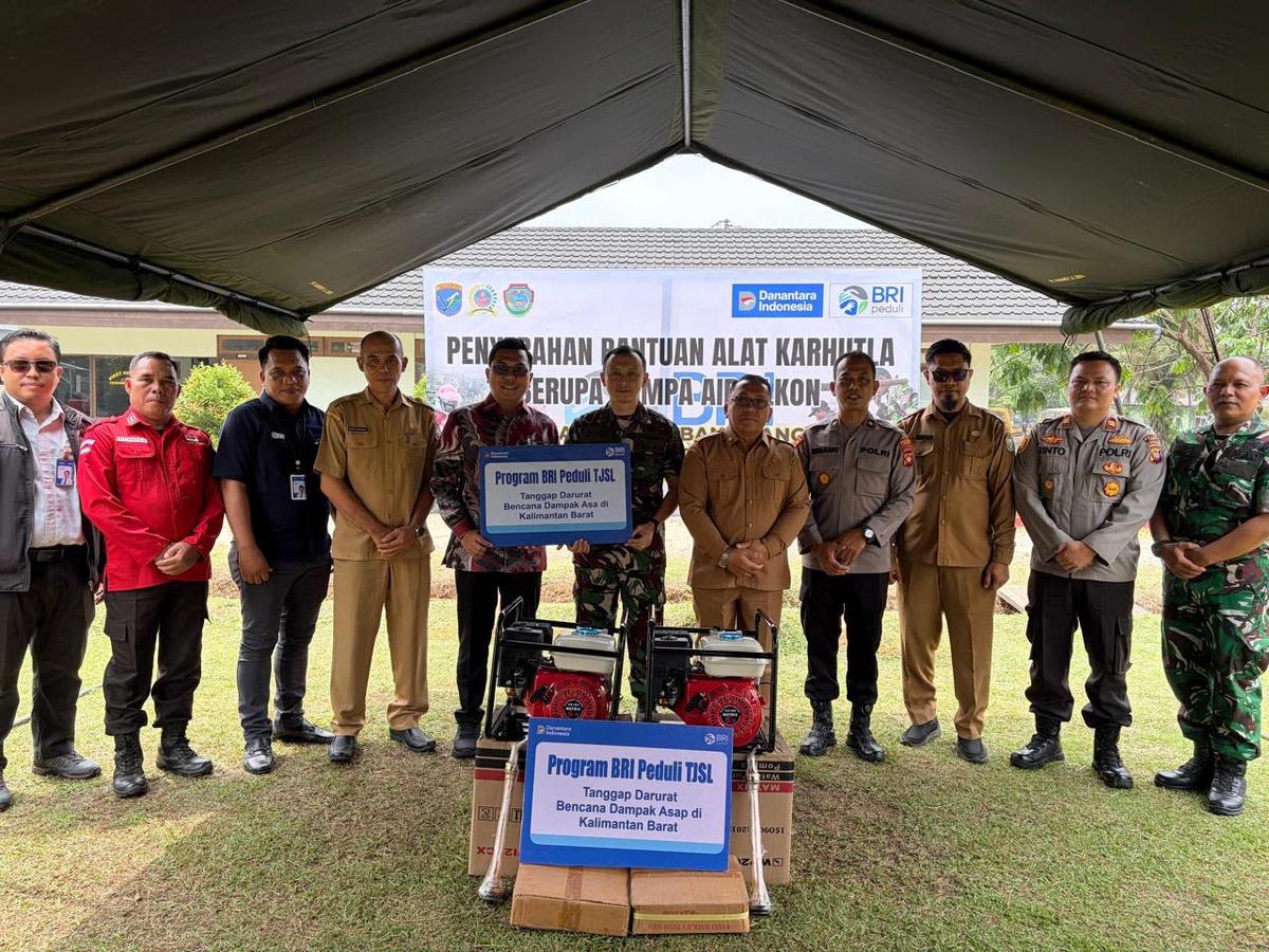 BRI Peduli Salurkan 270 Mesin Pompa Air untuk Percepat Penanganan Karhutla di Kalimantan