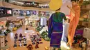 10 tahun perjalanan Vesak Festival juga ditandai dengan pemasangan Rupang Buddha melayang terbesar se-Indonesia. (Juni KRISWANTO/AFP)