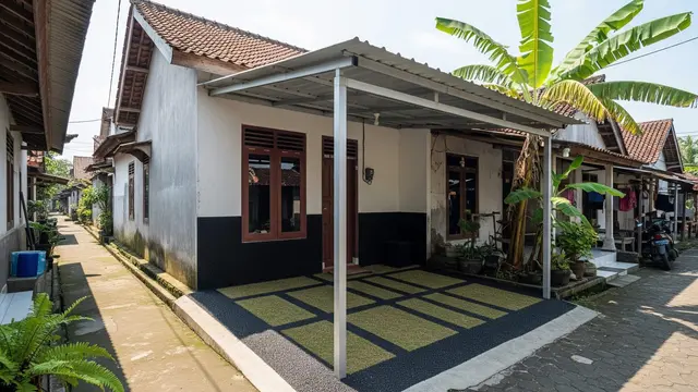 Inspirasi Carport untuk Rumah Hook di Perkampungan