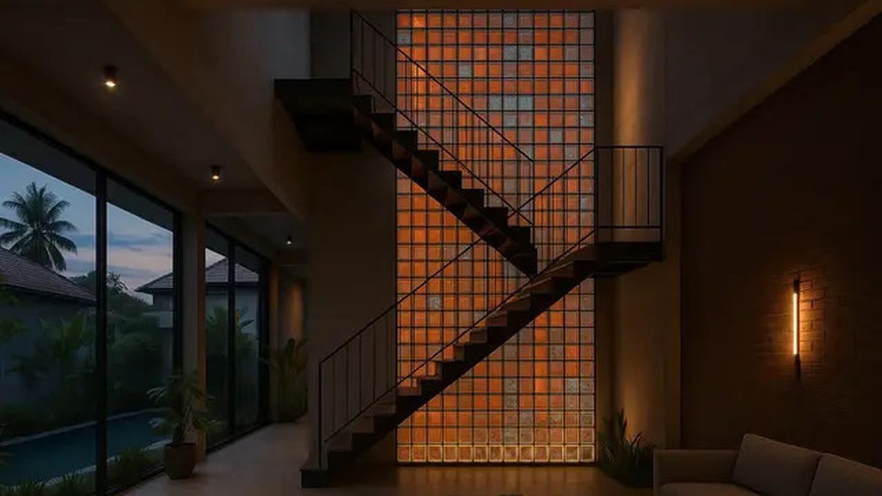 7 Desain Rumah Industrial dengan Glass Block 2025, Tampilan Hunian Jadi Berkelas dan Bikin Betah