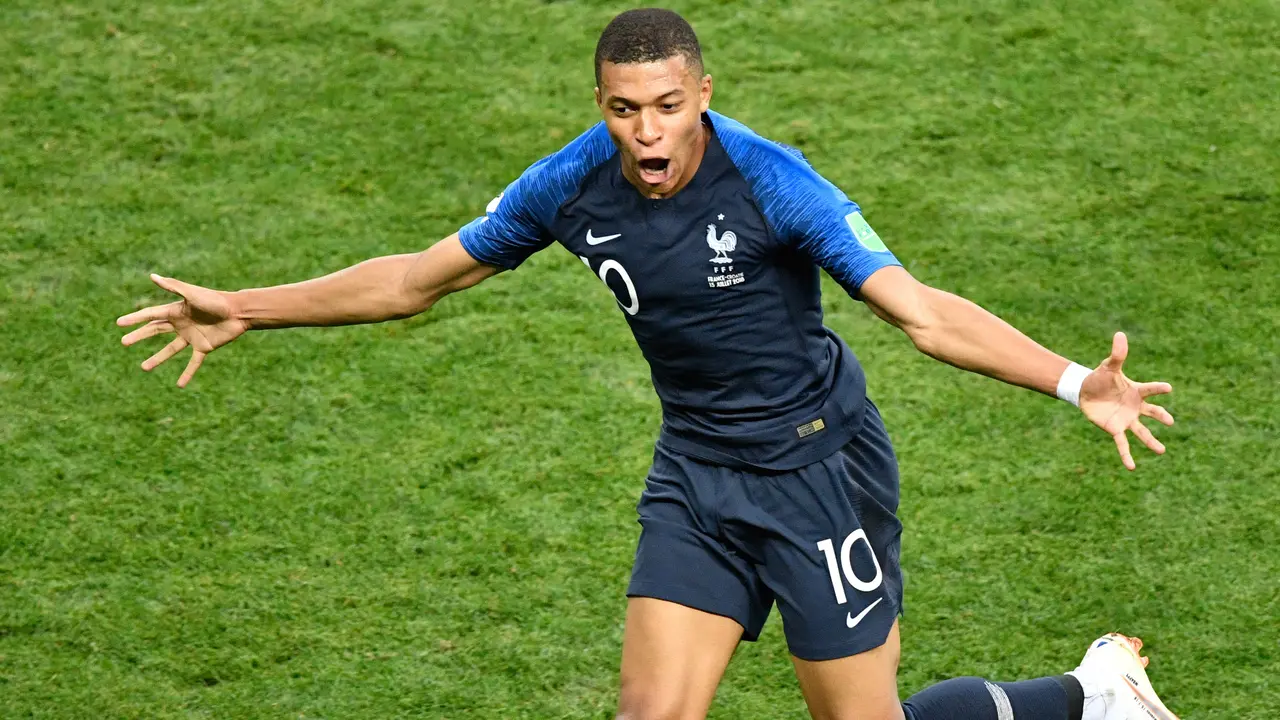 Striker Prancis Kylian Mbappe Cetak Gol Keempat