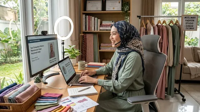 Konsultan Fashion Muslim Online/AI Generated