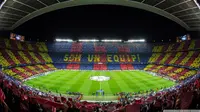 Camp Nou, stadion milik Barcelona dengan segala pesonanya.