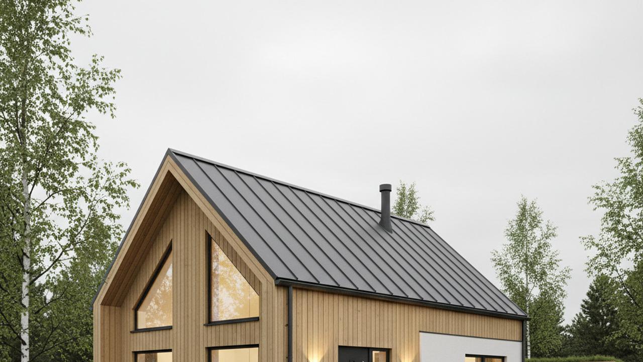 Rumah Sederhana 6x12 Atap Pelana Desain Scandinavian Modern dan Estetik