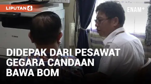 VIDEO: Bercanda Bawa Bom ke Pramugari, Penumpang Pesawat di Padang Langsung Diturunkan