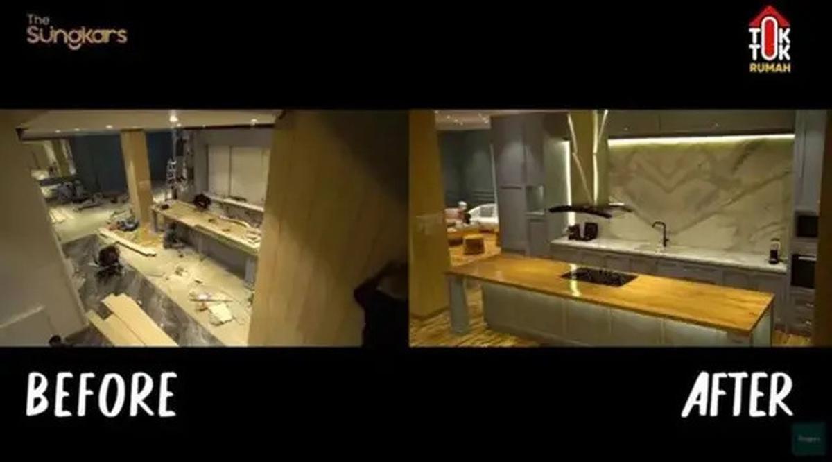 Transformasi Dapur Zaskia Sungkar, Dari Sederhana Menjadi Mewah dan Fungsional