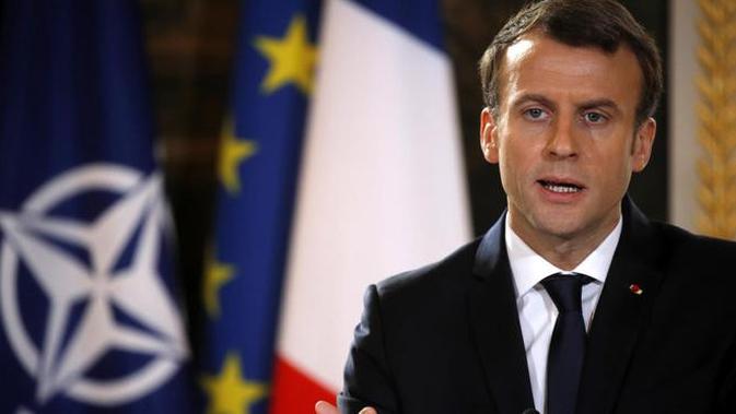 Presiden Prancis Emmanuel Macron (AP/Phillipe Wojazer)