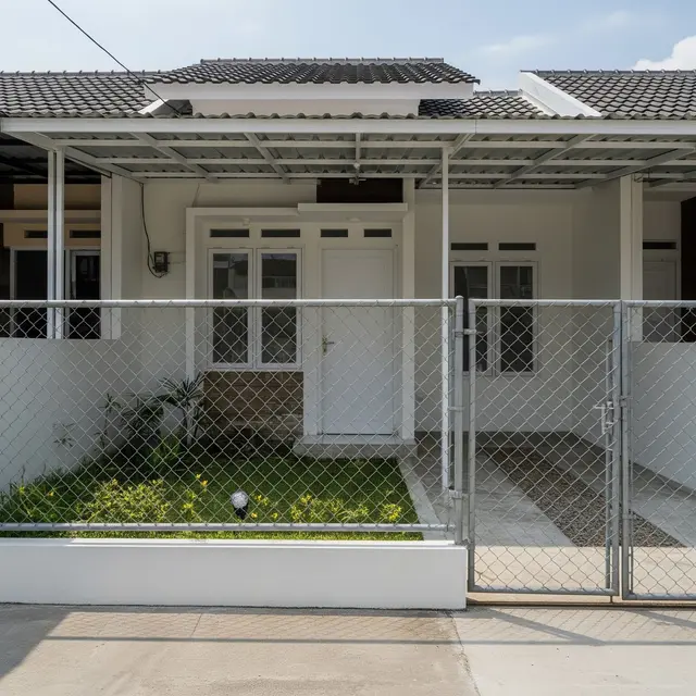 Model Pagar Rumah Subsidi yang Tidak Membuat Fasad Terasa Sesak (Image by Gemini AI)