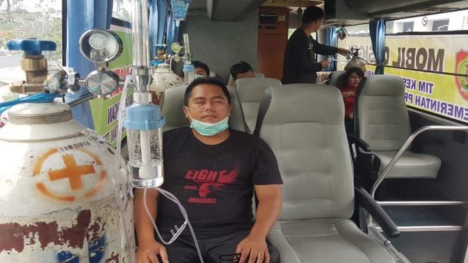 Mobil Oksigen Berikan Udara Bersih bagi Warga Kalteng Terdampak Kabut Asap