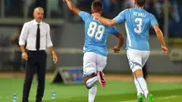 Kishna menyumbang satu gol di laga debut guna membantu Lazio menang (AFP)
