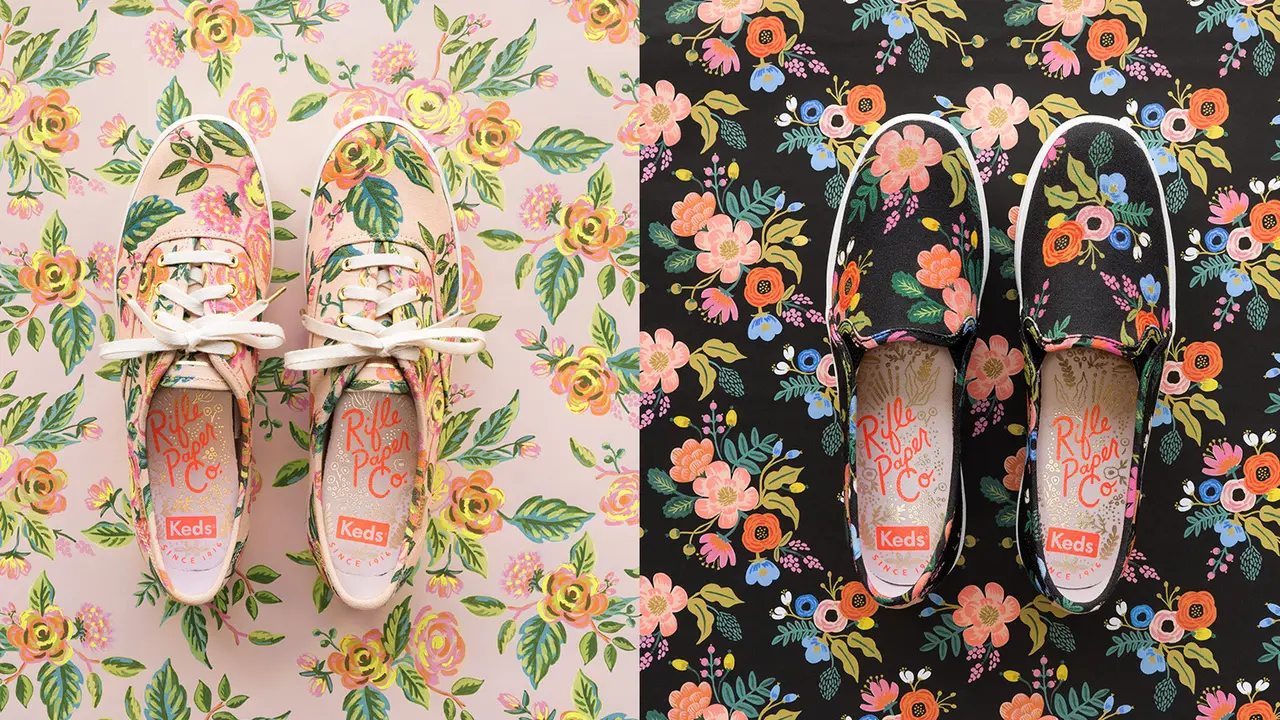 Kolaborasi Unik, Sepatu Nyaman Bermotif Bunga untuk Wanita Modern