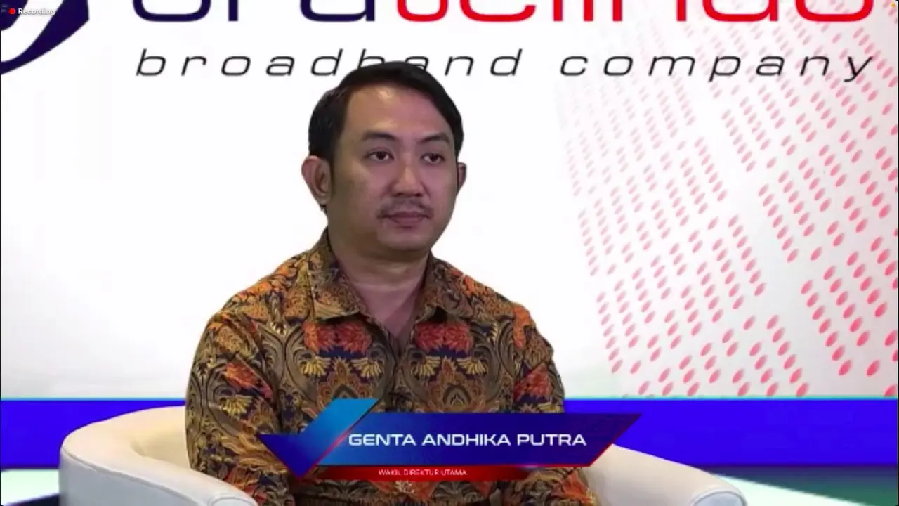 Wakil Direktur Utama PT Mora Telematika Indonesia Tbk, Genta Andhika Putra