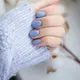 Blueberry Milk Nails menawarkan tampilan kuku dengan warna biru susu yang lembut. Gaya ini menjadi pilihan bagi pencinta manikur minimalis yang tetap ingin tampil elegan. (Foto/Dok: Pexels)