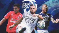 Liga 1 - Ilustrasi David da Silva, Matheus Pato, Ilija Spasojevic (Bola.com/Bayu Kurniawan Santoso)