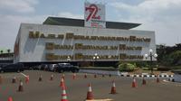 Gedung DPR/MPR di Jalan Jenderal Gatot Subroto, Jakarta. (Liputan6.com/Devira Prastiwi)