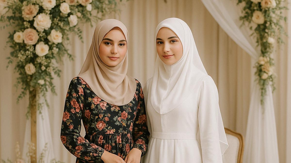 10 Rekomendasi Model Gamis Berbunga dan Dress Putih Islami untuk Acara Pernikahan 2025
