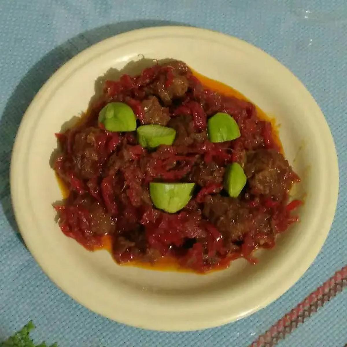 Ilustrasi Sambal Goreng Hati Khas Cirebon
