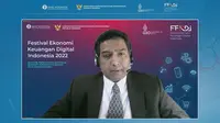 Lead Financial Sector Specialist Payment System Development Group Bank Dunia Harish Natarajan dalam Synergistic and Inclusive Ecosystem for Accelerated Recovery &ndash; Digital Currency, Nusa Dua, Bali, Selasa (12/7/2022).