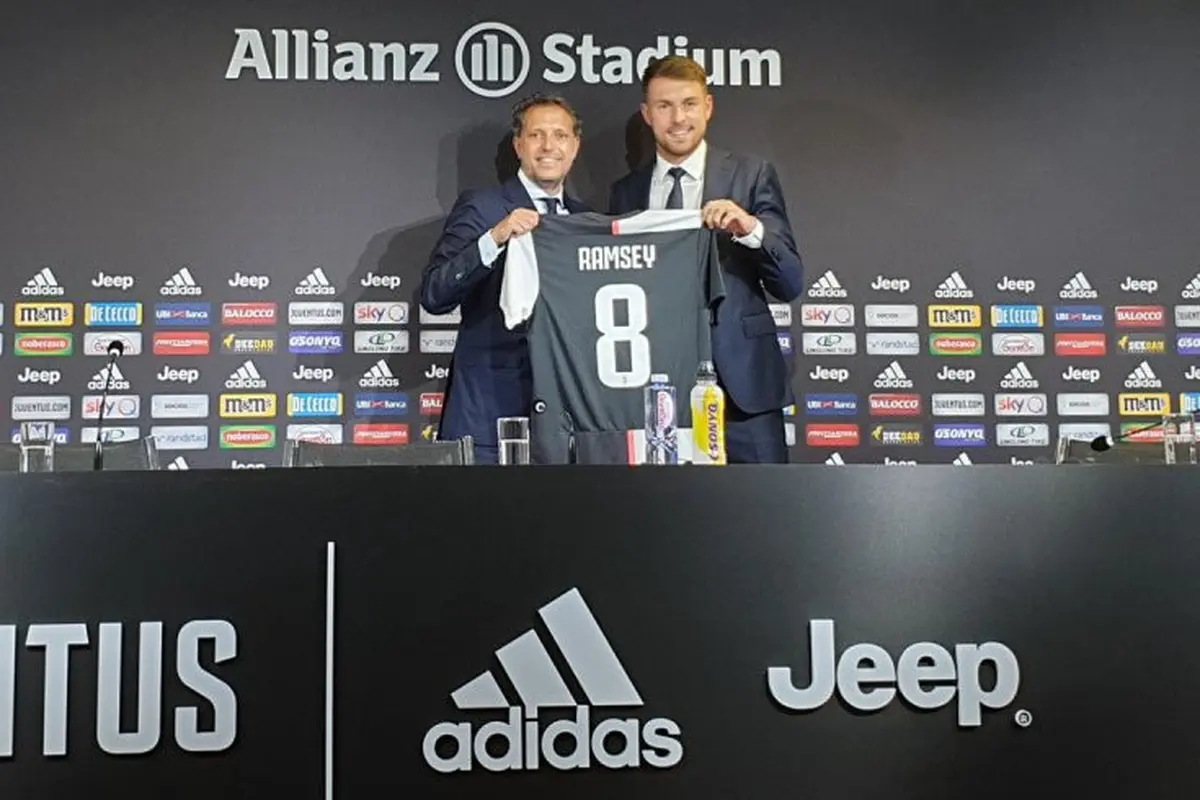 Gelandang Juventus, Aaron Ramsey.