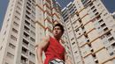 Selama 8 bulan terakhir ini pemilik nama Rafael Landry Tanubrata rutin berolahraga ini. Bahkan, ia pun menggunakan jasa pelatih pribadi. (Liputan6.com/IG/@rafaell_16)