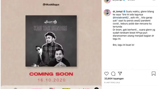Suara Mendiang Glenn Fredly Akan Hadir dalam Single Terbaru Trio Lestari dan Bram's Project