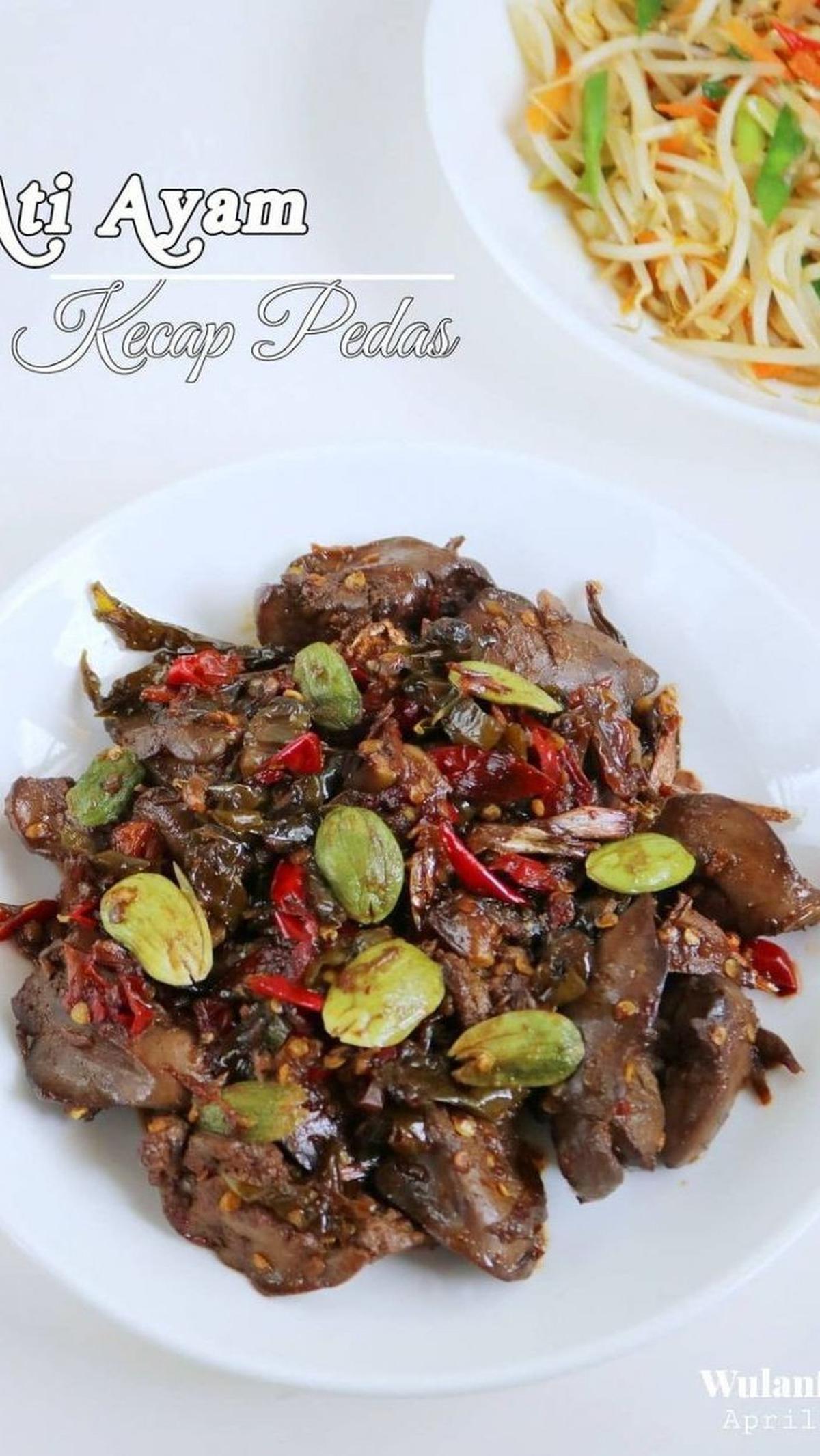 1. Hati Ayam Kecap Pedas