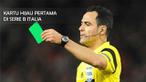 Video kartu hijau pertama yang dikeluarkan wasit di Serie B pada laga antara Virtus Entella melawan Vicenza di Serie B Italia