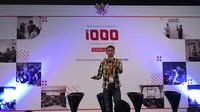 Suasana pitching salah satu startup asal Jakarta di Demo Day Gerakan 1000 Startup Digital pada Rabu (26/4/2017). Liputan6.com/Jeko Iqbal Reza